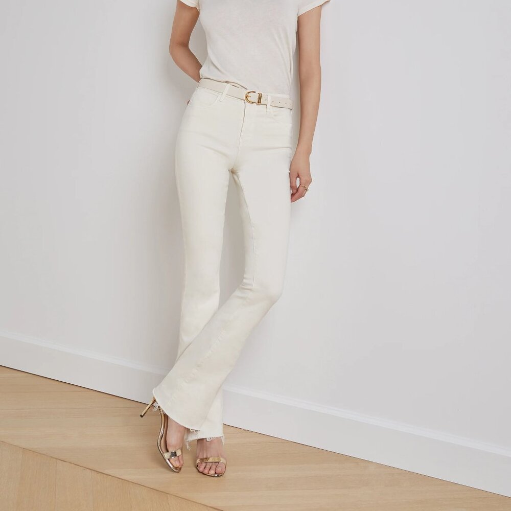 L'Agence Ruth Straight Leg Jean, Color: Vintage White; Size: 26 NWT